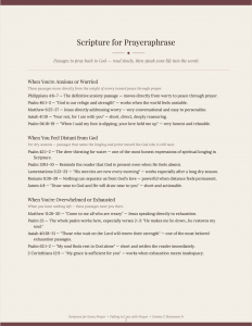 Sample Page: Scripture for Every Prayer